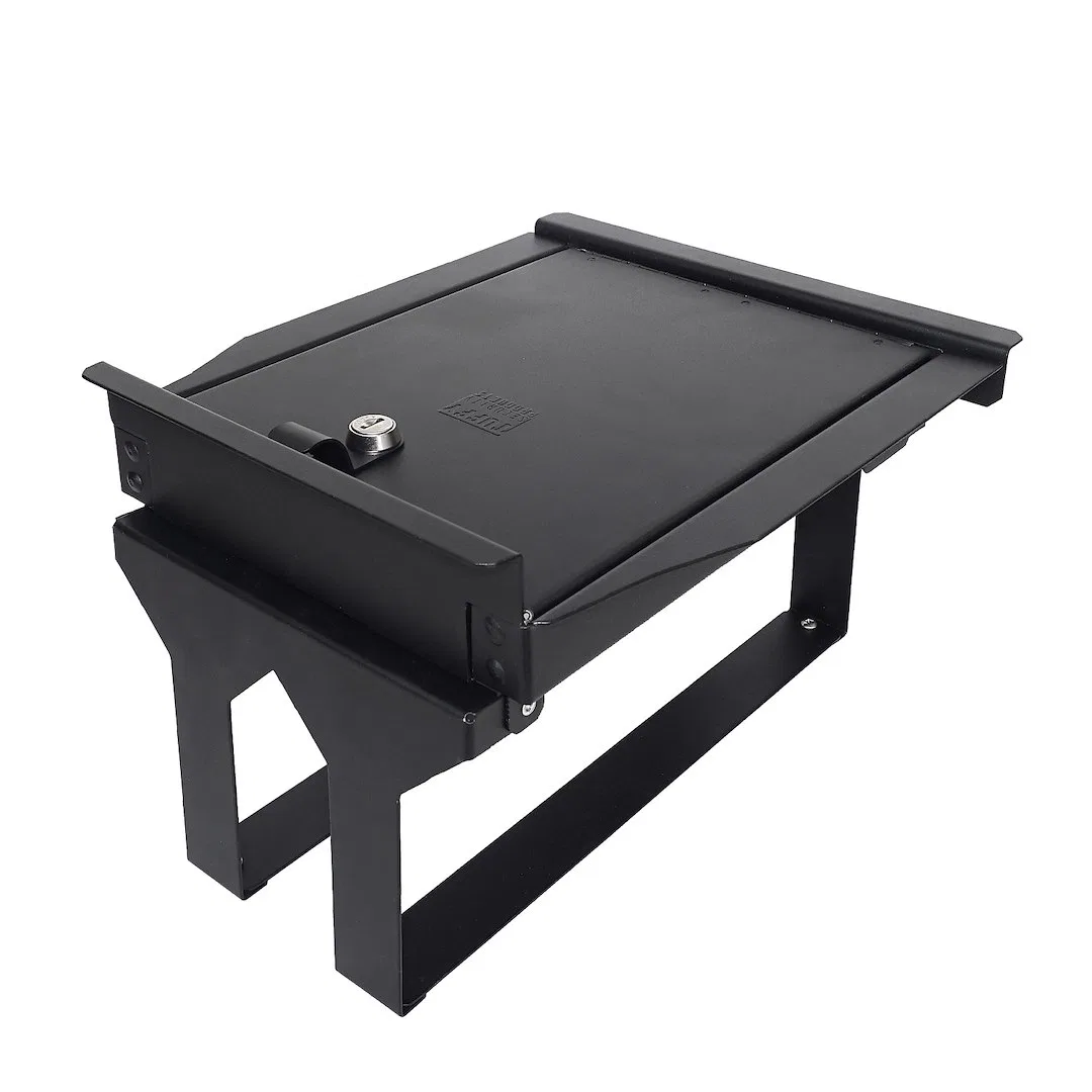 376-01 – TUFFY SEC Console Security Insert, With Standard Key Lock Powder Coat Black Steel - view 3